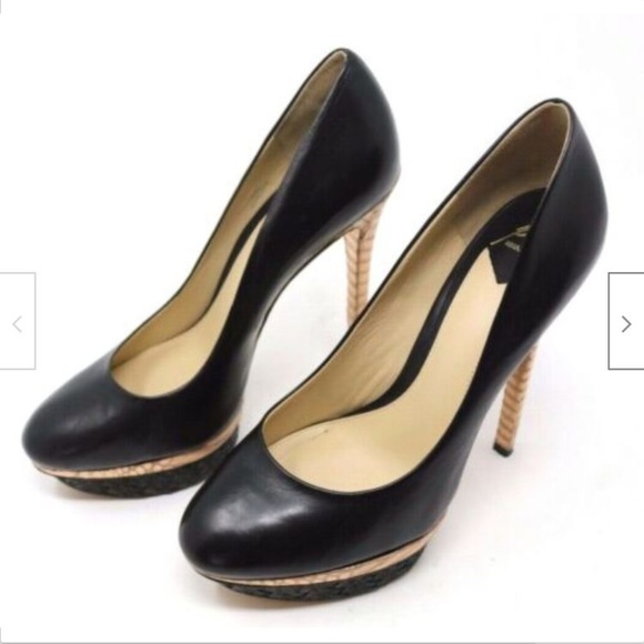 Brian Atwood Shoes - Brian Atwood Fontanne Leather Pumps